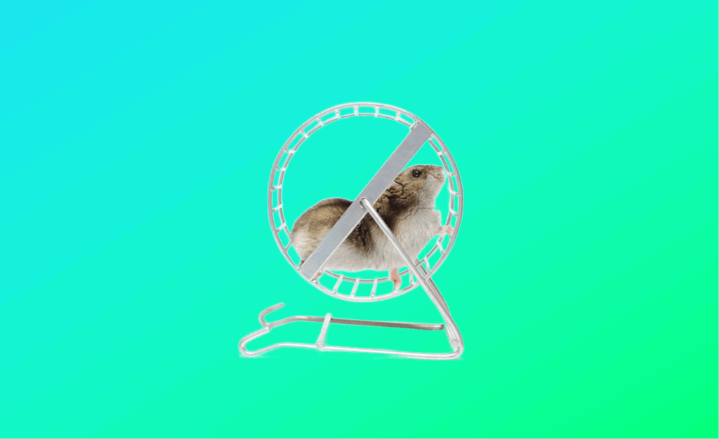 Hamster im Laufrad