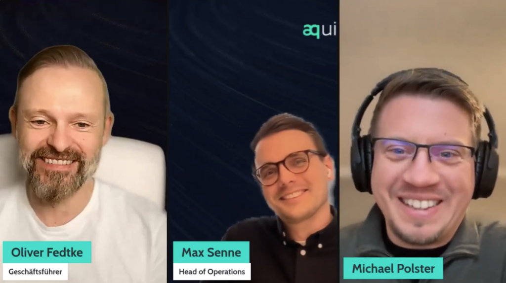 Webinar Speaker Oliver Fedtke, Max Senne und Michael Polster