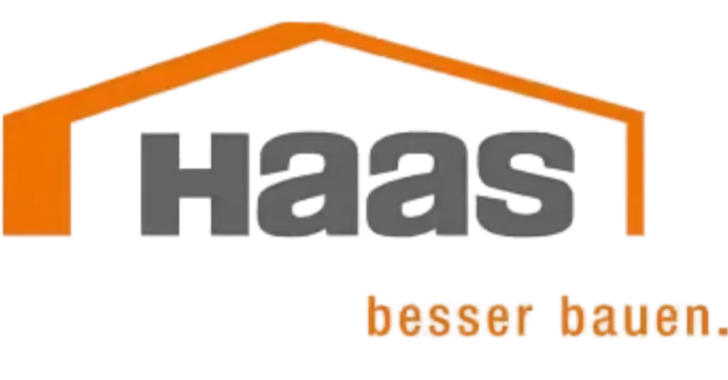 Logo: Haas Fertighaus GmbH – Haas besser bauen.