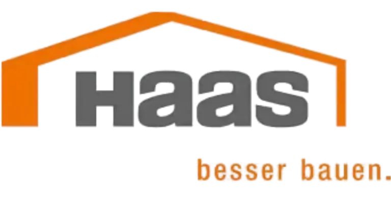 Logo: Haas Fertighaus GmbH – Haas besser bauen.