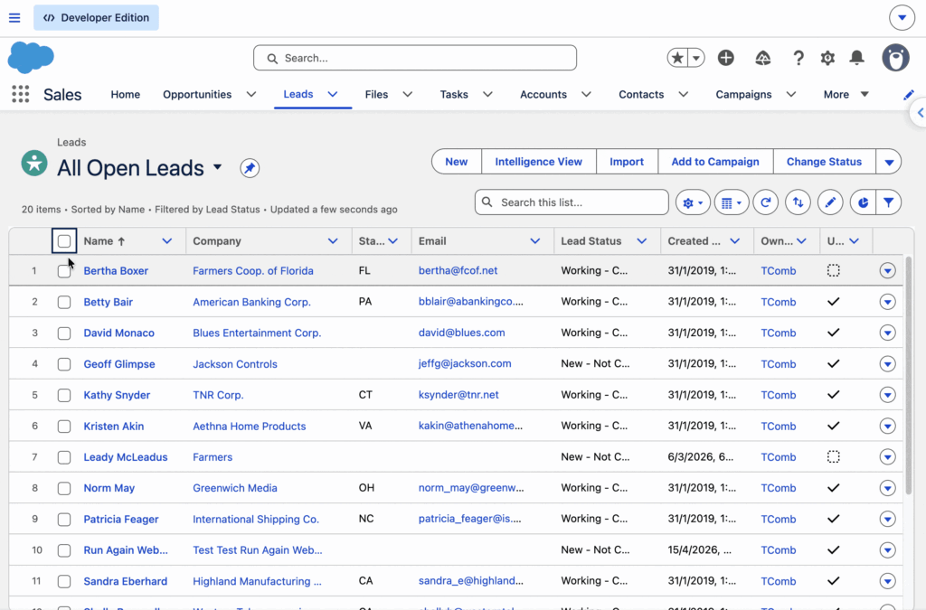 Animation: Screen Flows als Massenaktionen aus Listenansichten und verknüpften Listen starten – Salesforce Winter ’27 Release